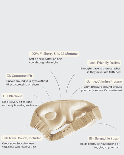 Golden Snoozie Sleep Mask